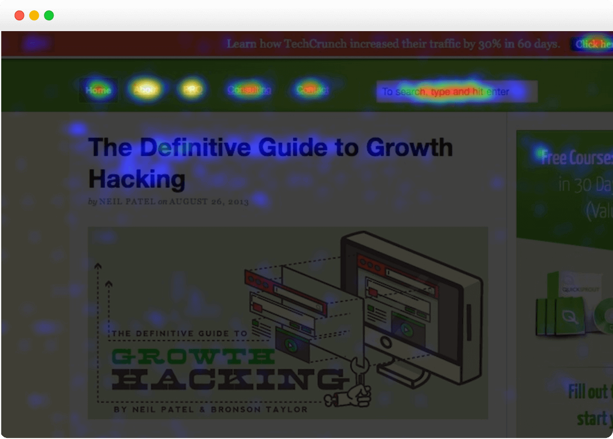 Mapas de calor para medir la usabilidad web - Crazy Egg