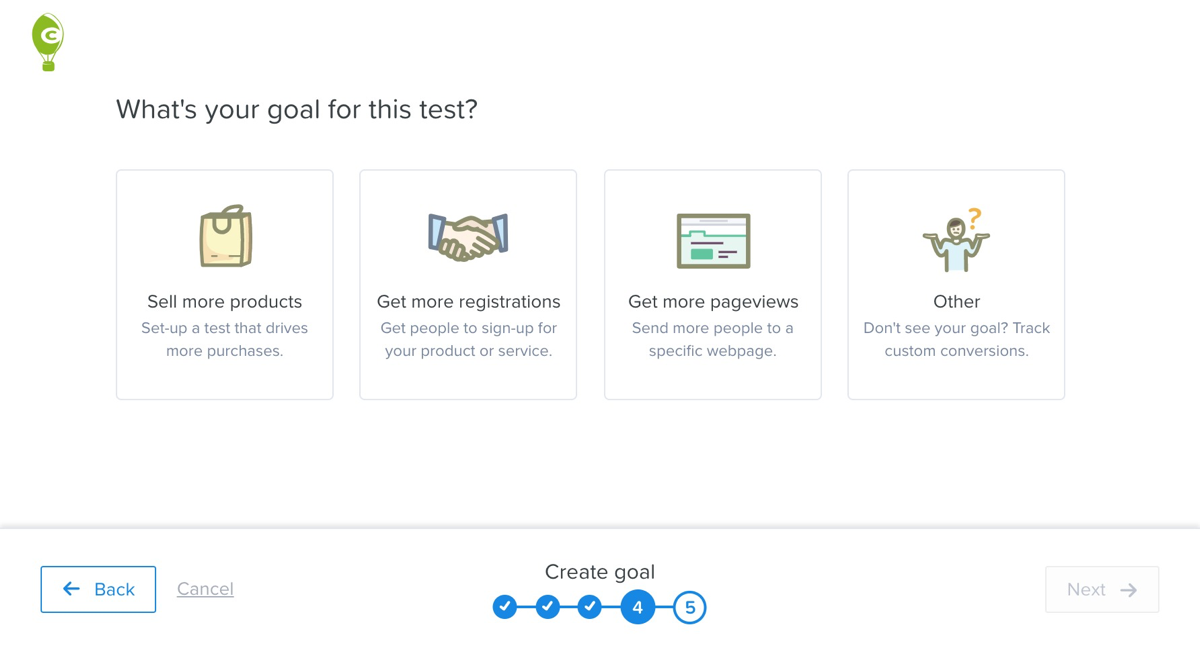 Easily Create A/B Test Goals and Conversions